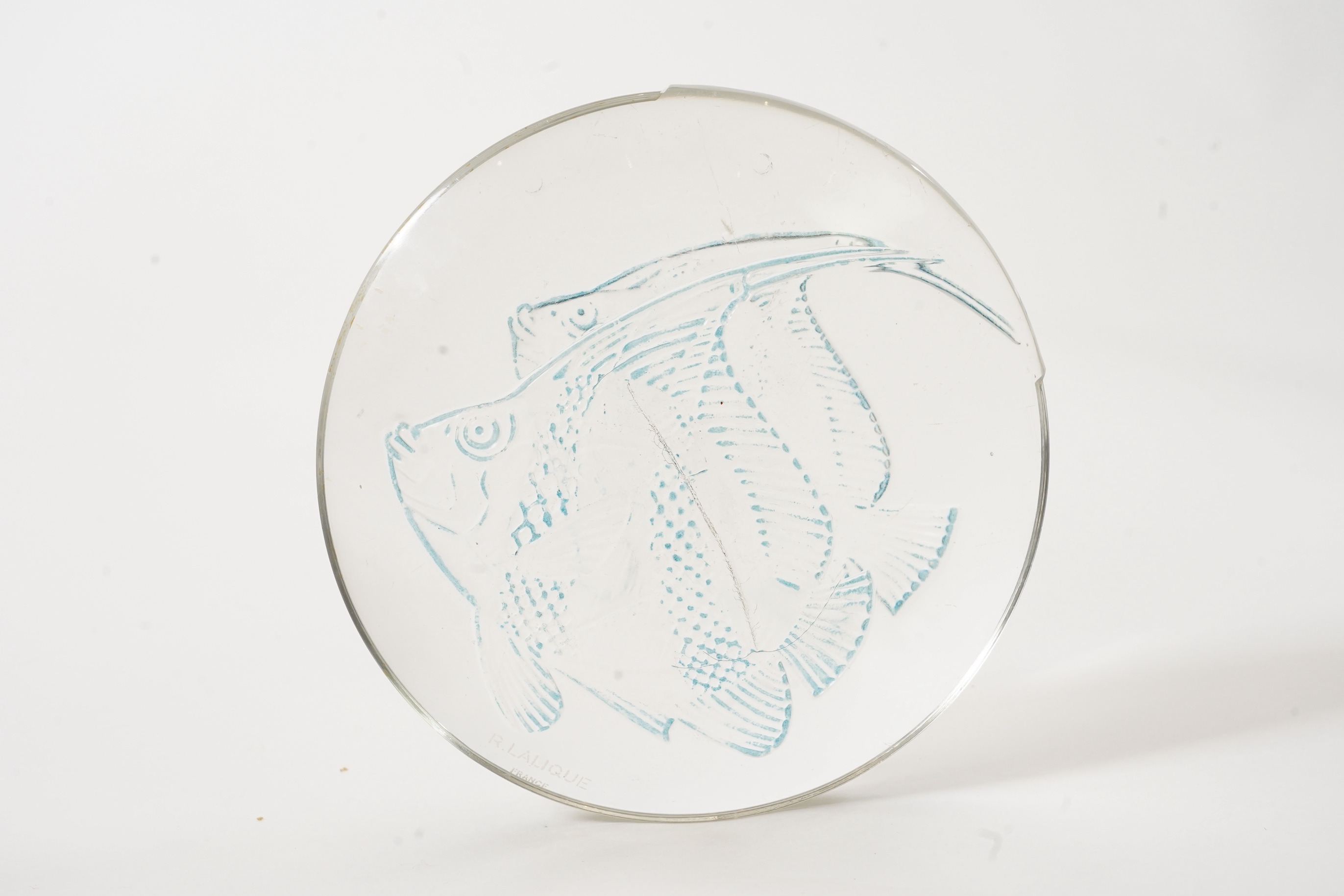 René Lalique: A Lampe De Cheminee 'Poissons'